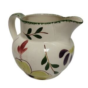 Blue Ridge creamer flowers vintage Pitcher Vintage Florals Handpainted